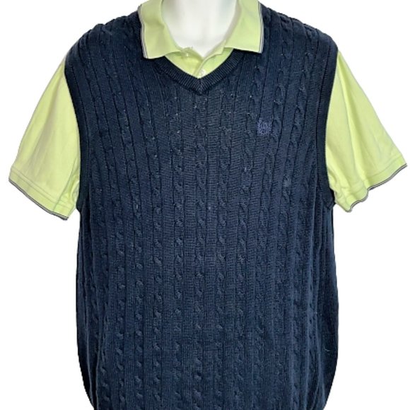 Chaps Other - Men L SADDLEBRED Golf Shirt CHAPS Sweater Vest SET